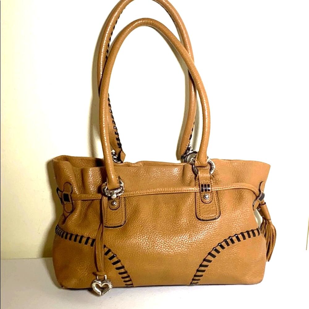 Brighton tan leather satchel